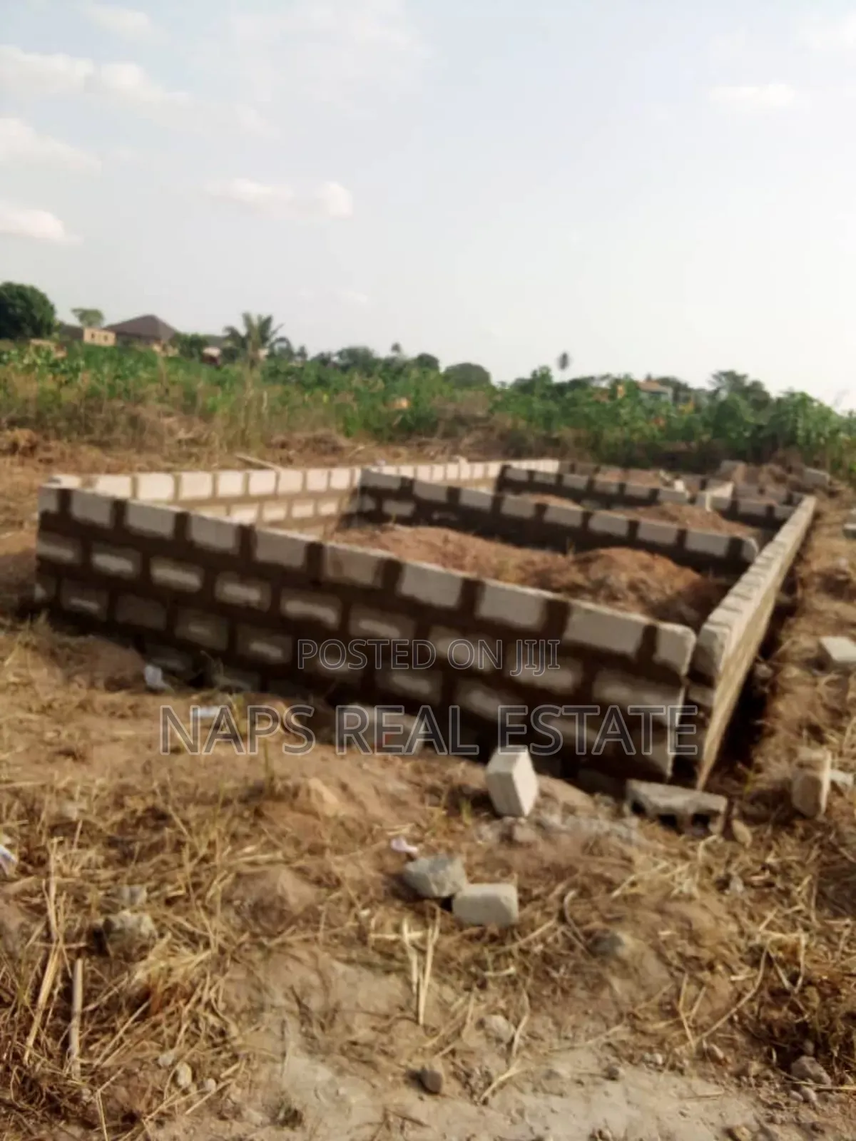 50/70 Plot of Land With Uncompleted Chamber and Hall Footings