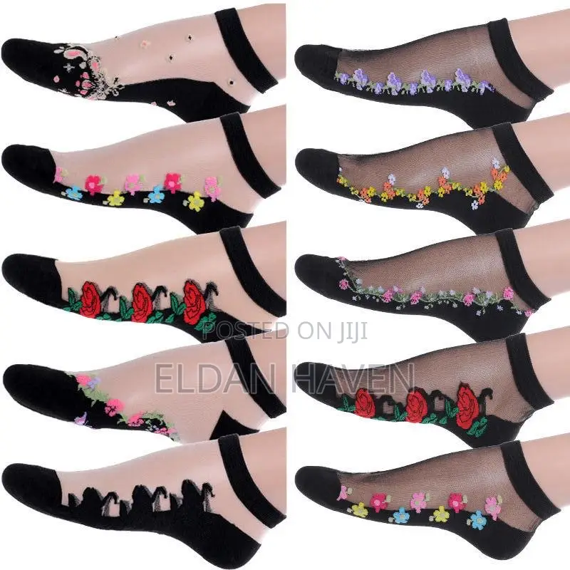 Ladie’S Cotton Mesh Socks