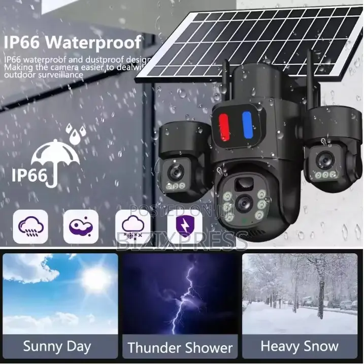 3 Lens 4g Solar Camera