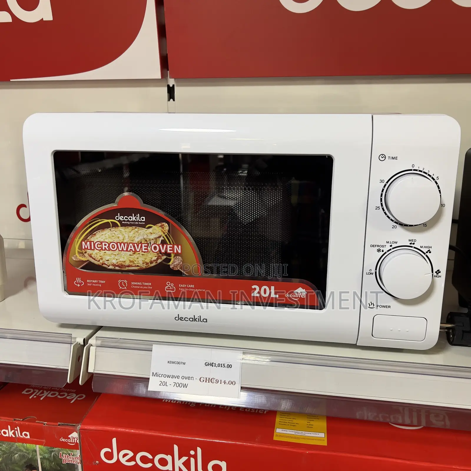 Decakila Kemc007w Microwave Oven Solo - 20l