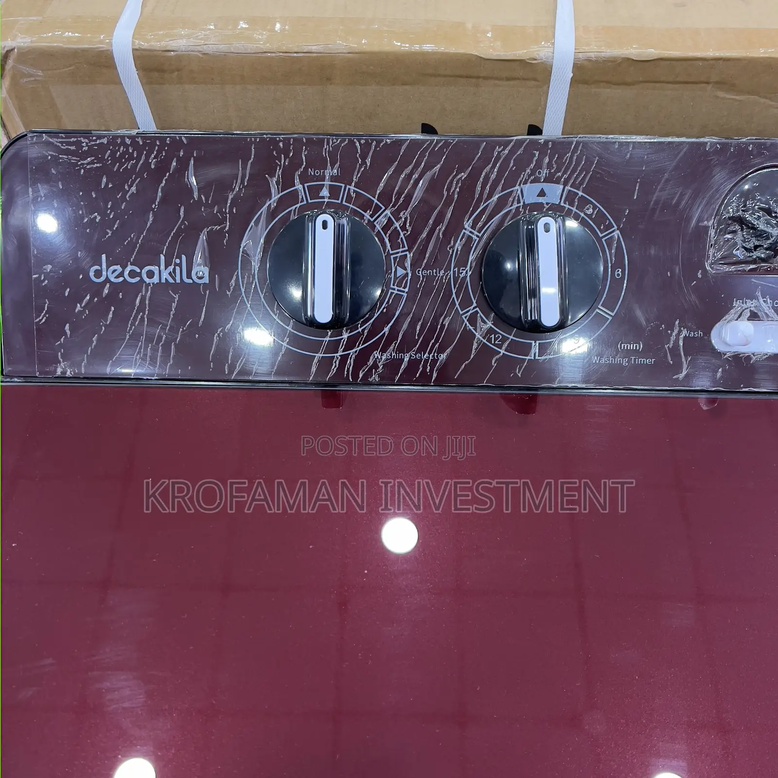 Decakila Kedm002r 15kg Twin Tub Semi-Automatic Washing Machi