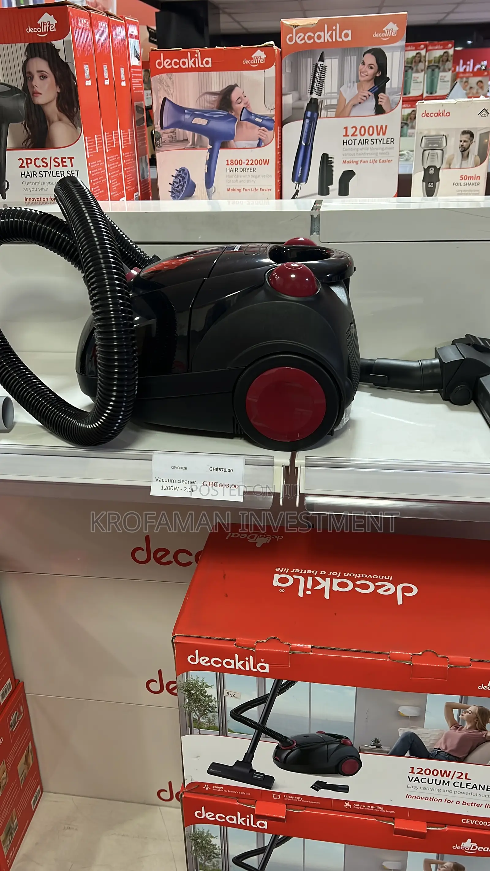 Decakila Cevc002b Vacuum Cleaner 2.5l