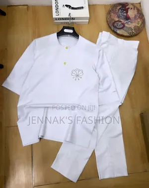 All White Men's Unique Kaftan