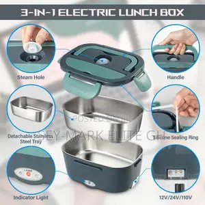 Portable Electric Lunch Box Warmer With Bag