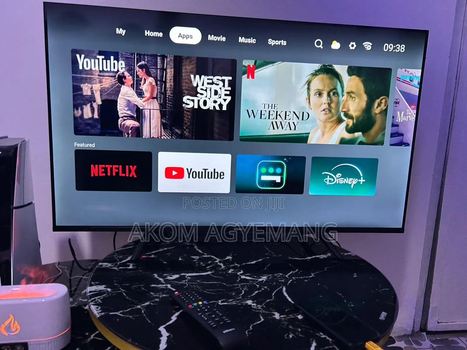 43 Inches Frameless Smart Android Tv (Amvo)