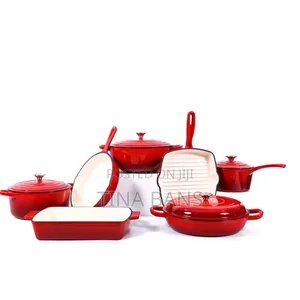 7set Cast Iron Pots