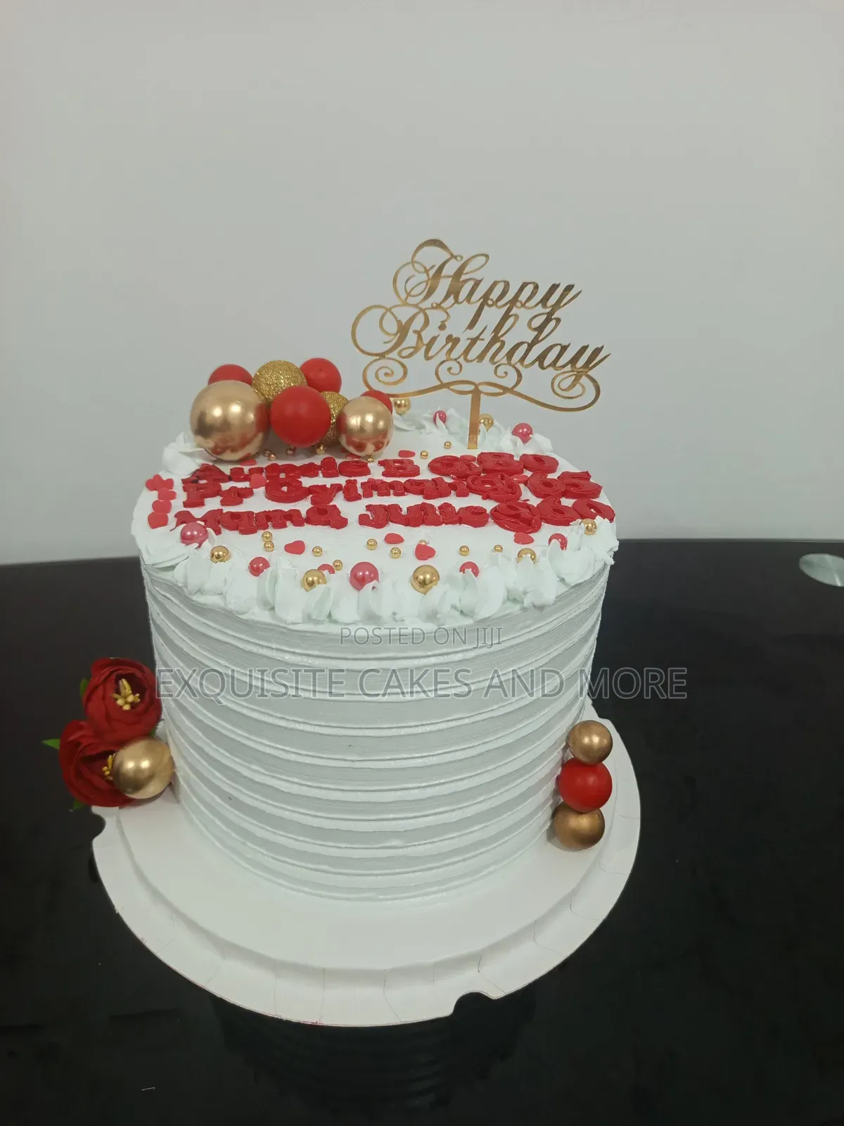Big Red and White/Anniversary Cake, Order Now