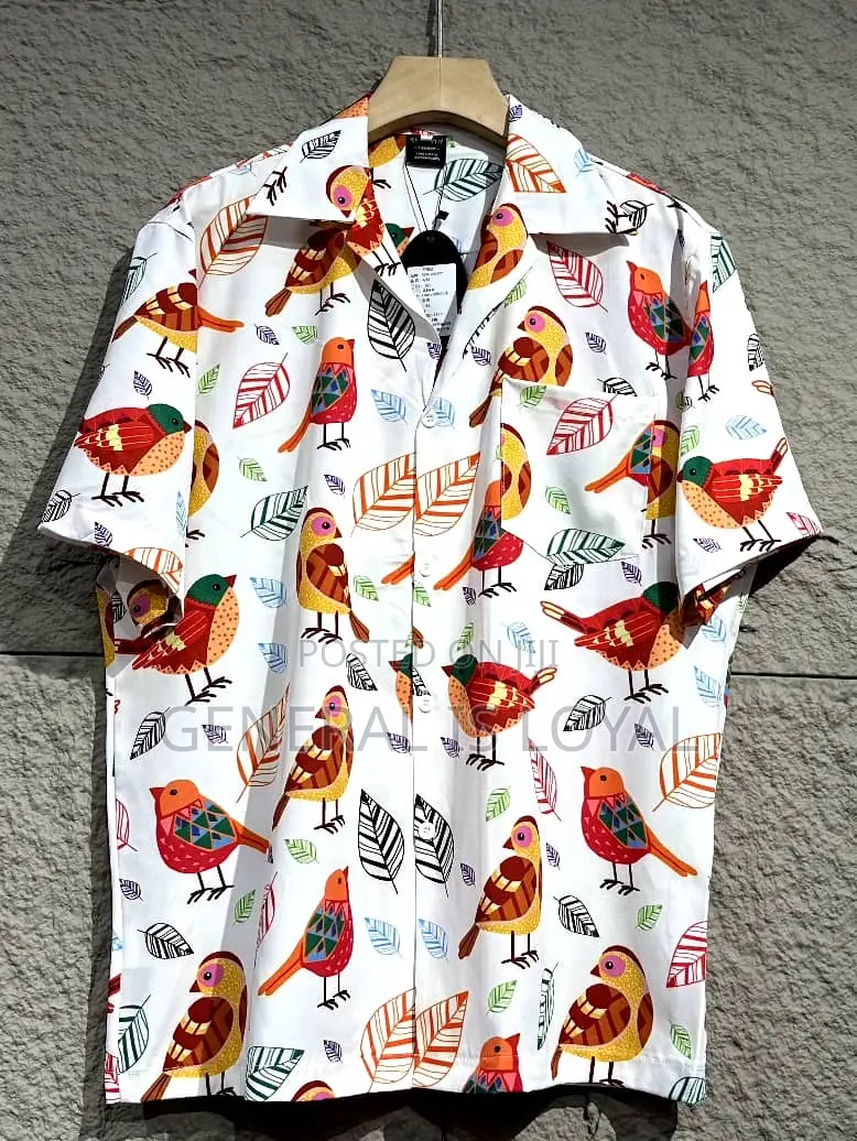 Summer Silk Men’S Shirt Top