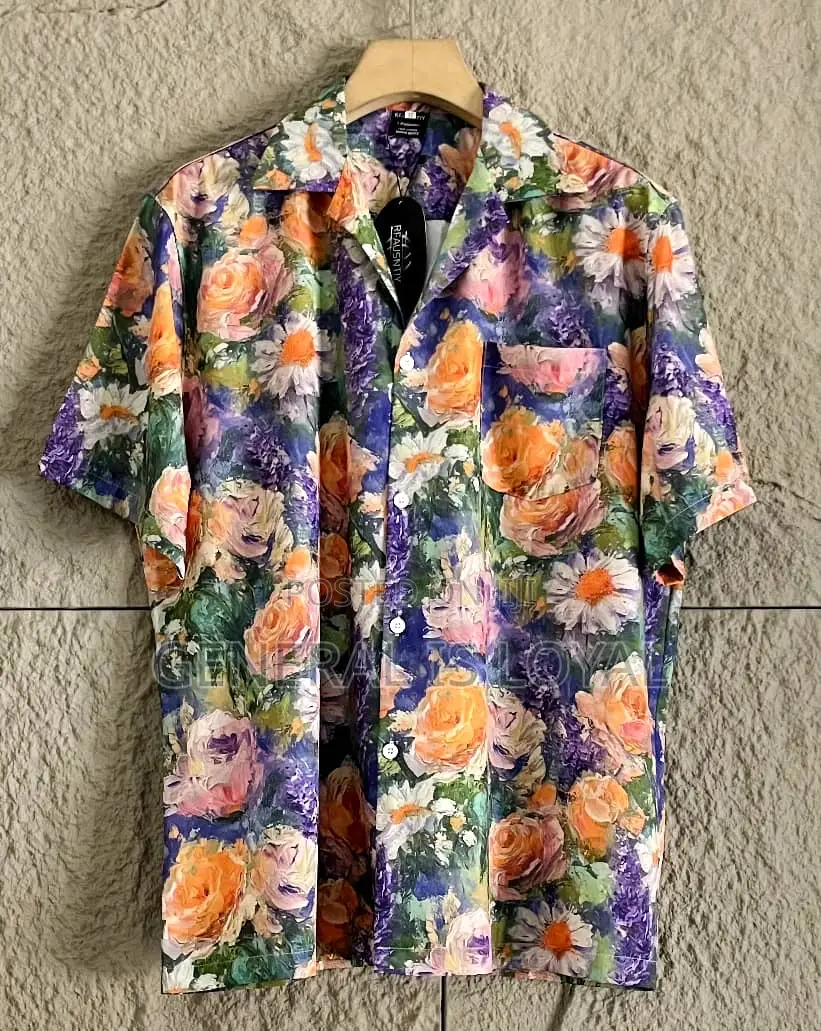 Summer Silk Men’S Shirt Top