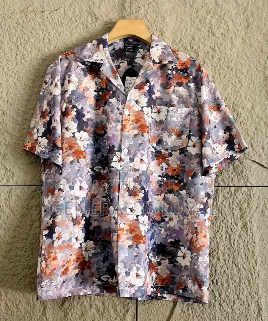 Summer Silk Men’S Shirt Top
