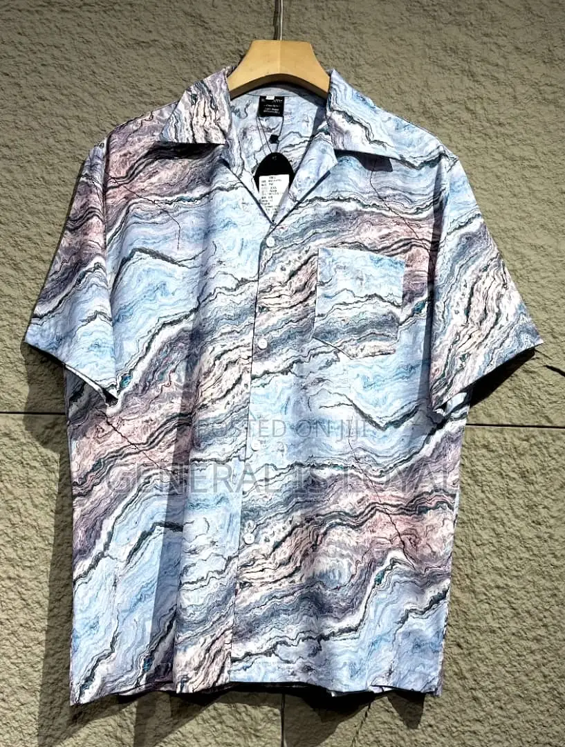 Summer Silk Men’S Shirt Top