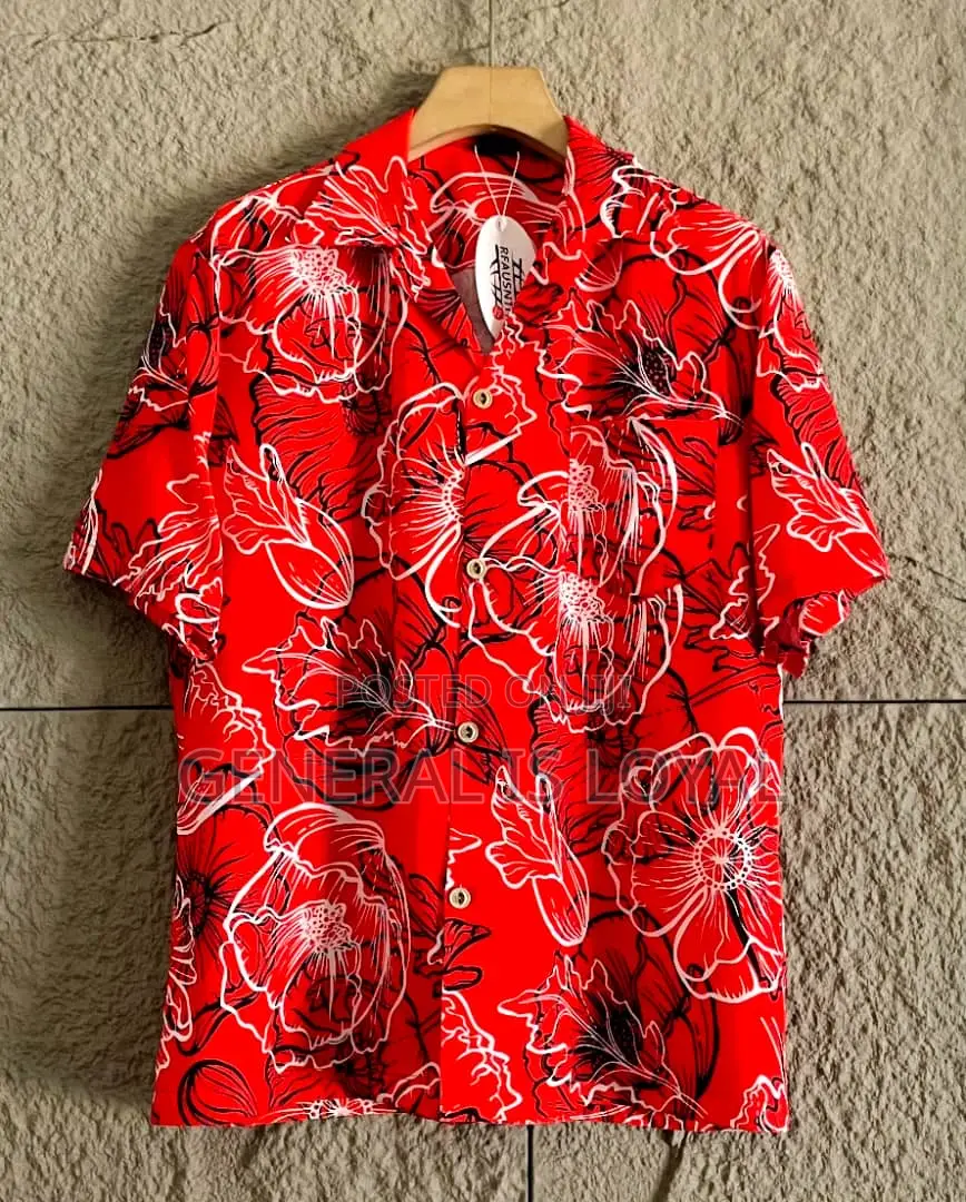 Summer Silk Men’S Shirt Top