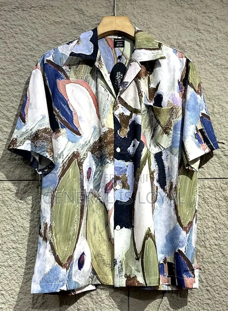 Summer Silk Men’S Shirt Top