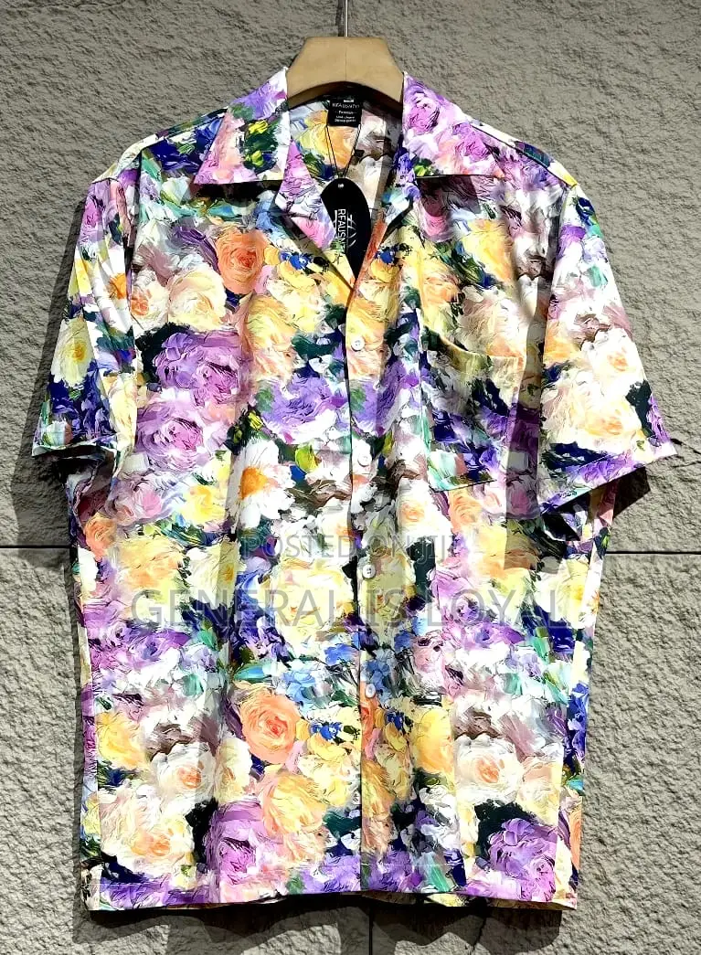 Summer Silk Men’S Shirt Top