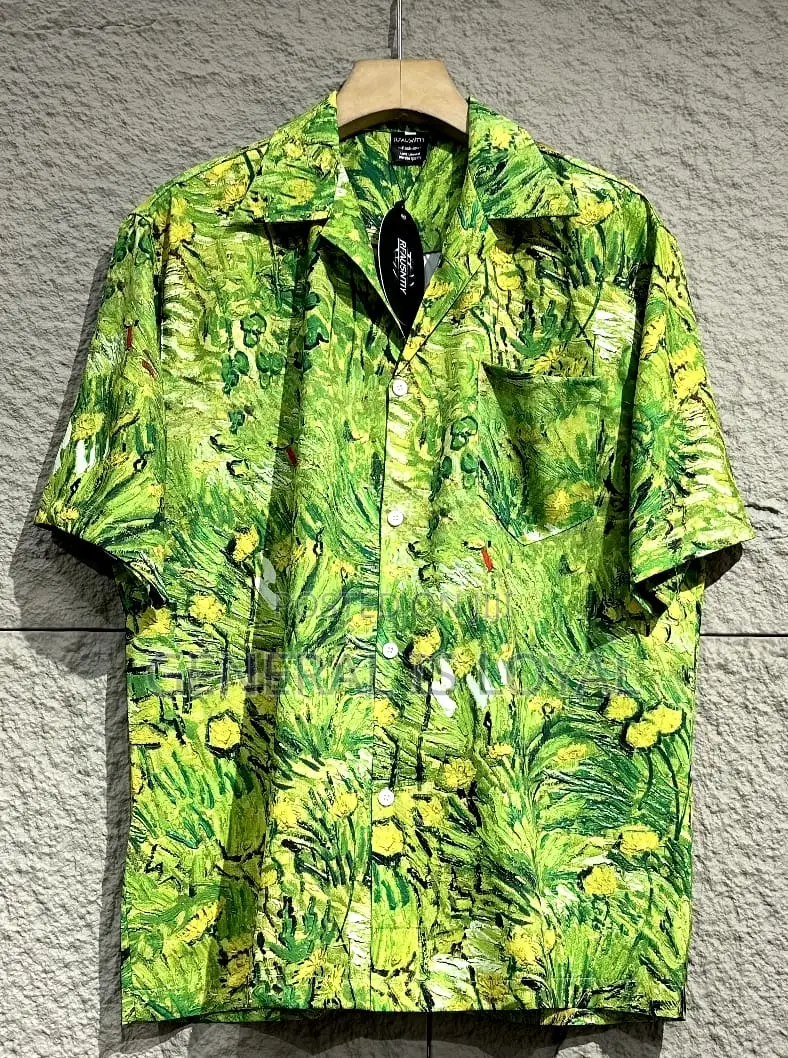 Summer Silk Men’S Shirt Top
