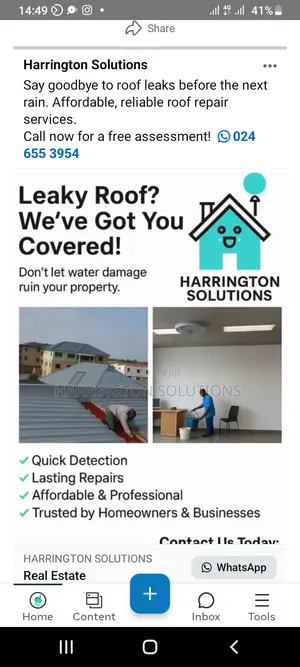 Roof Leakage Repairs Sale of Waterproofing Materials