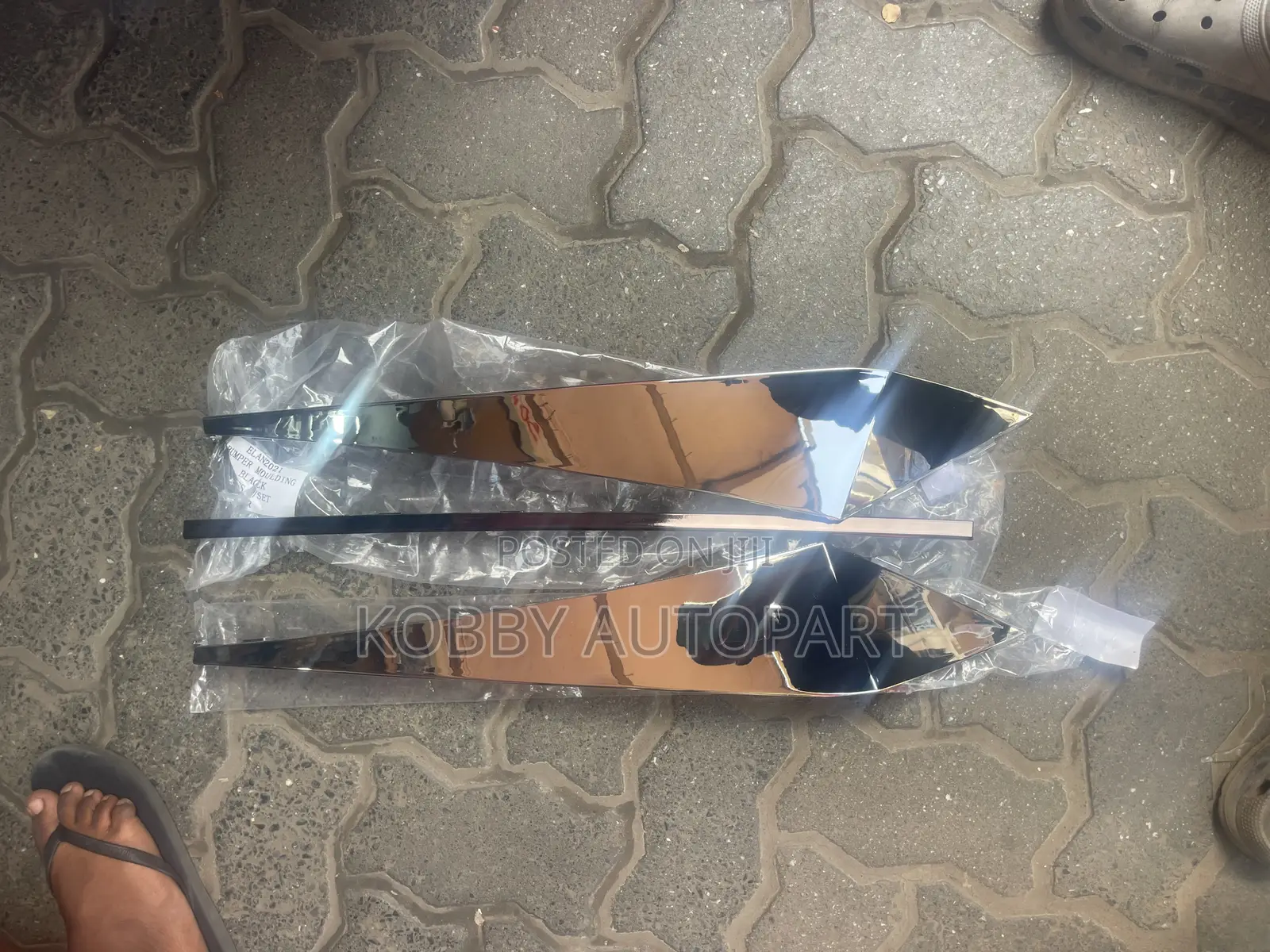 Elantra Bumper Moulding Chrome Shining 2021 2022 2023