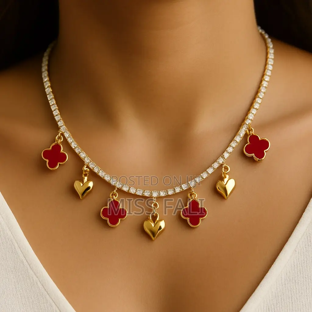 Tennis and Clove Charms Necklace