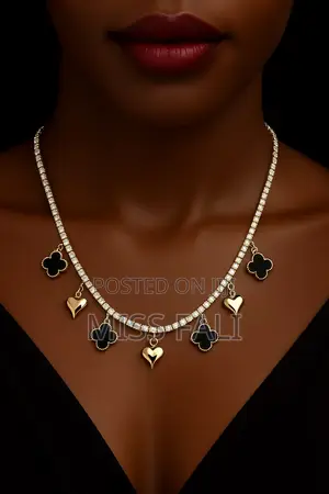 Tennis and Clove Charms Necklace