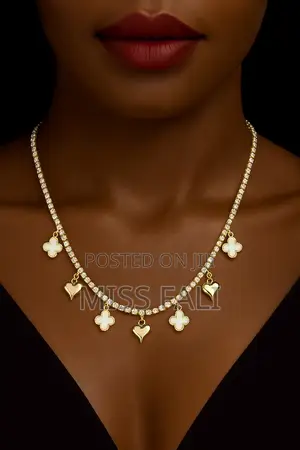 Tennis and Clove Charms Necklace