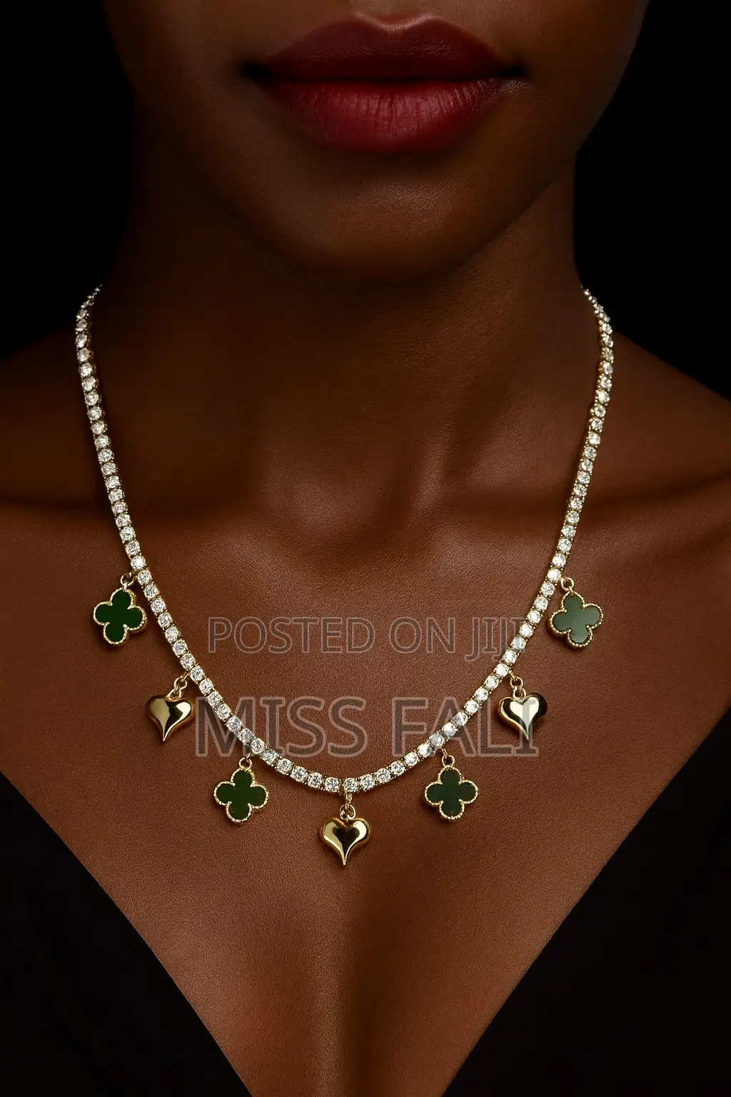 Tennis and Clove Charms Necklace