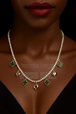 Tennis and Clove Charms Necklace