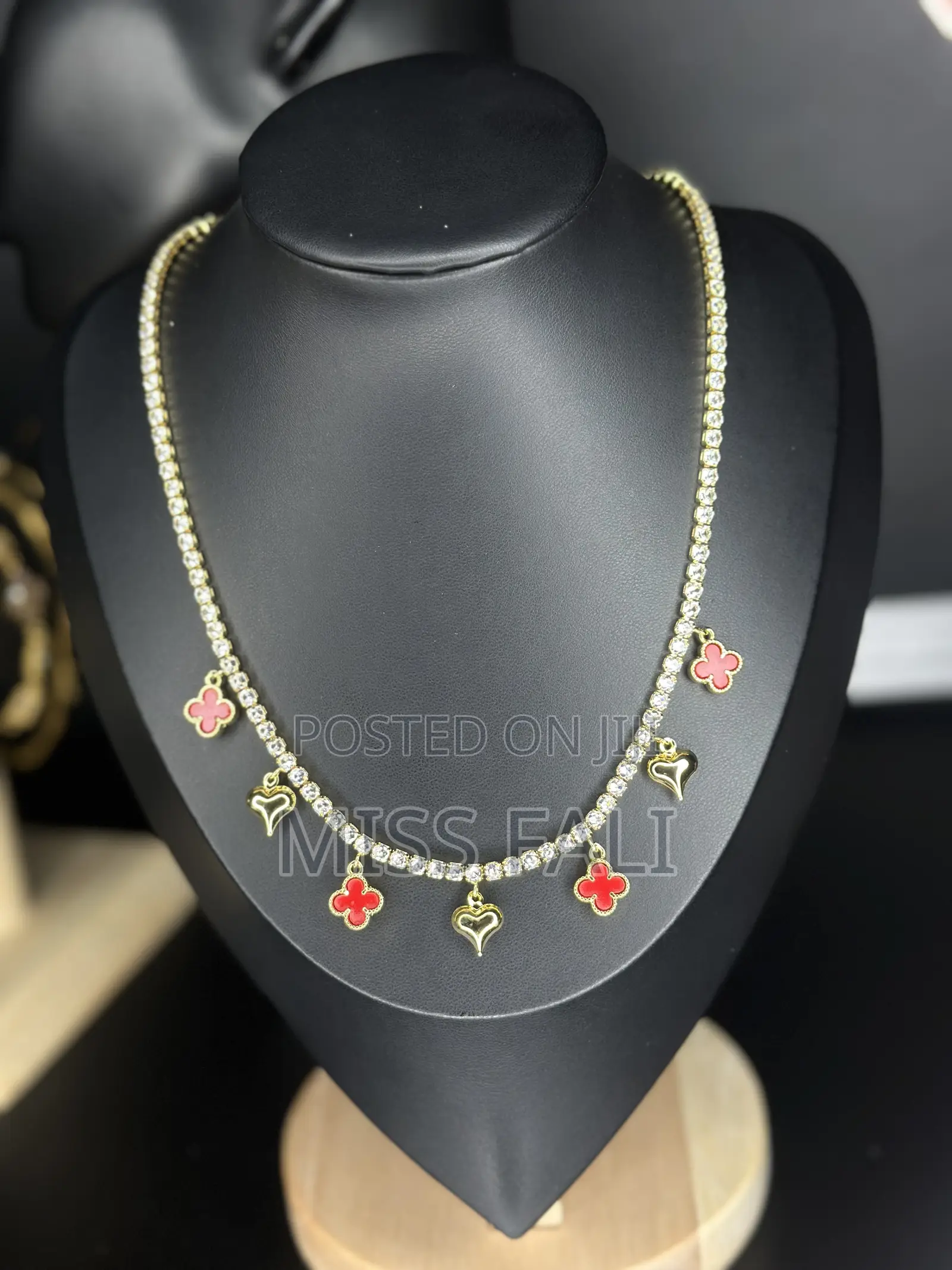 Tennis and Clove Charms Necklace