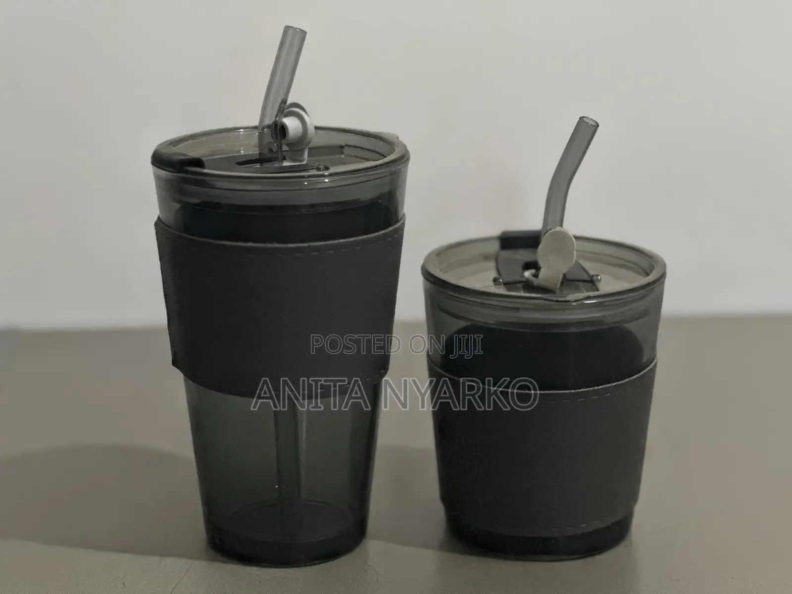 Glass Cup With Reusable Straw