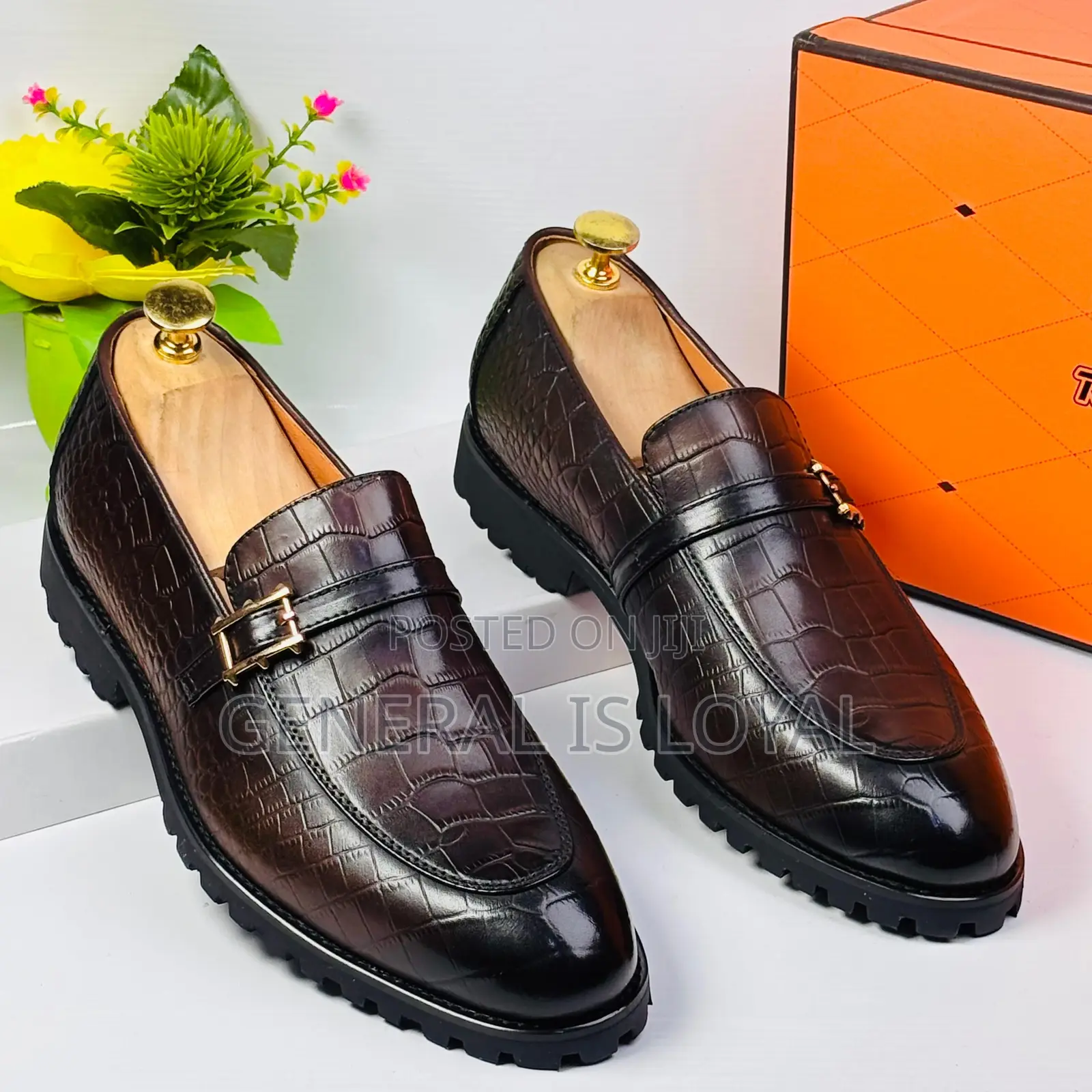 Robby Rosata Coffee Men Leather Shoe