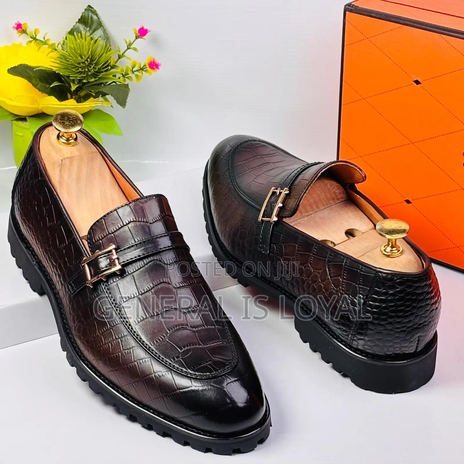 Robby Rosata Coffee Men Leather Shoe