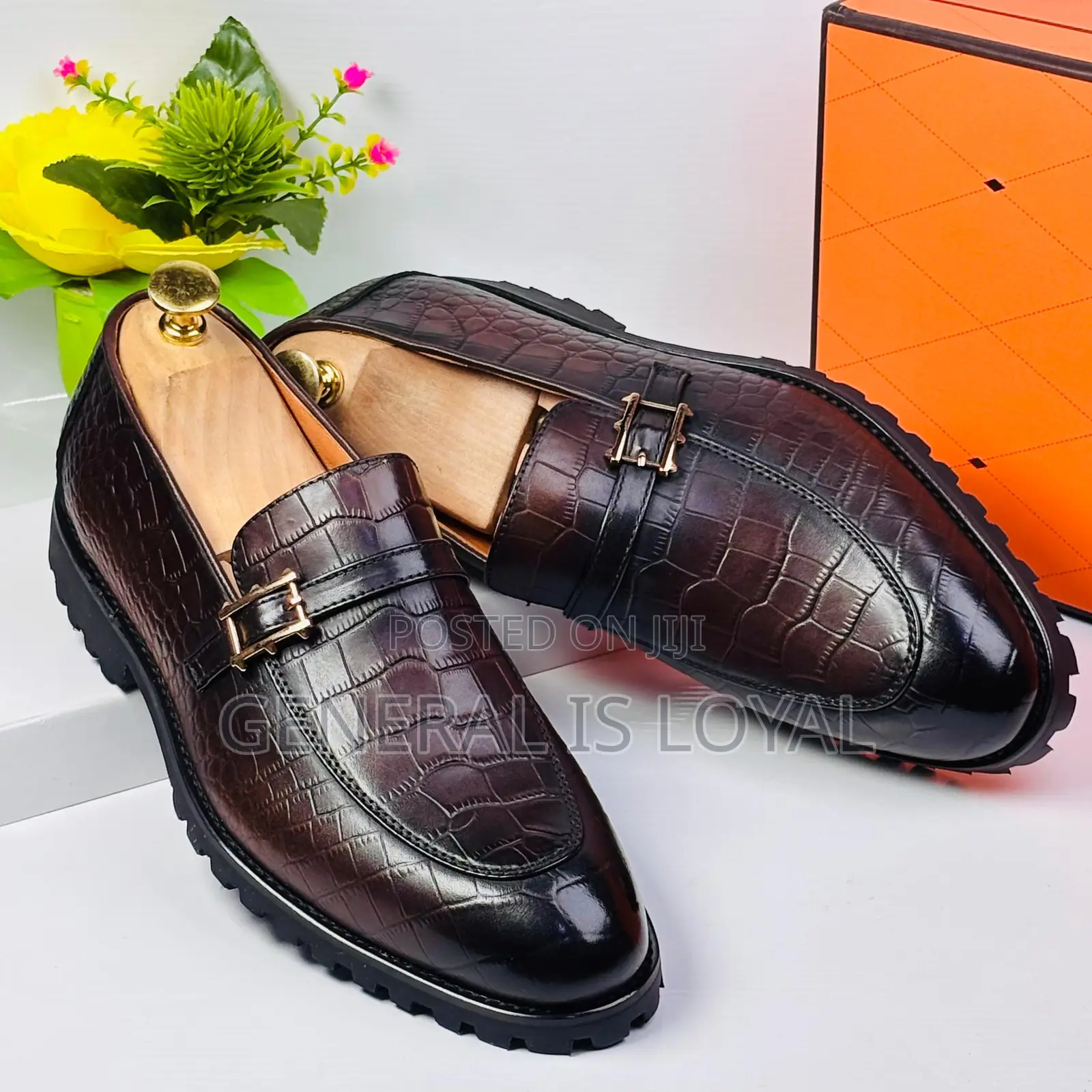 Robby Rosata Coffee Men Leather Shoe
