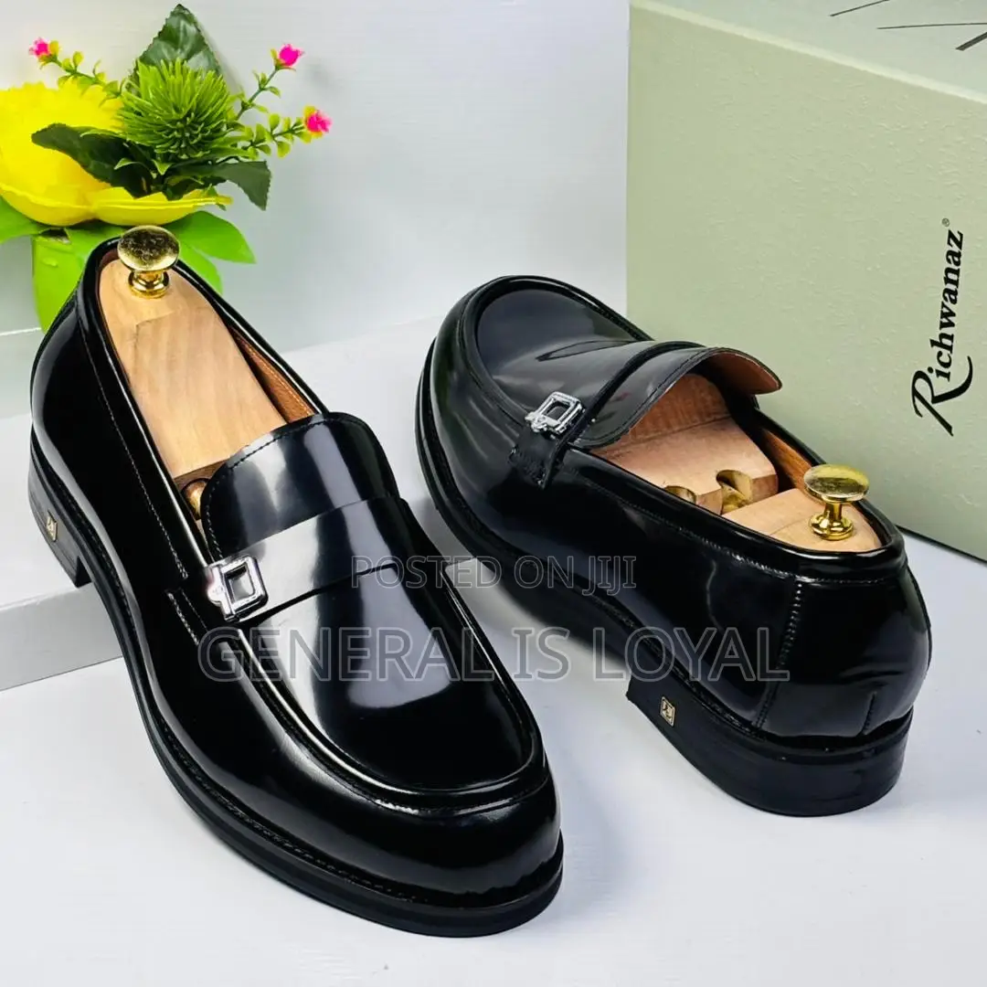 Richwanz Black Mirror Loafers Shoe