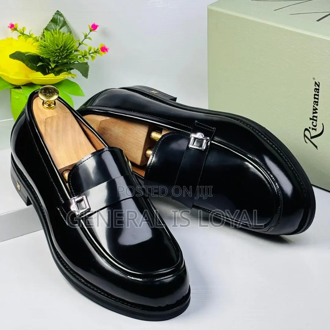 Richwanz Black Mirror Loafers Shoe