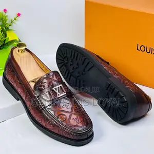 Louis Vuitton Major Loafer Coffee Monogram-embossed Calf Leather