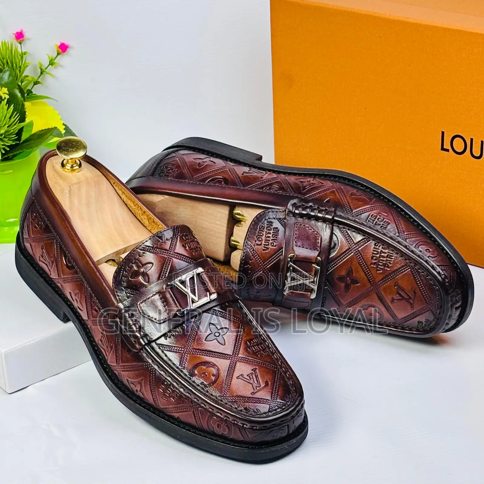 Louis Vuitton Major Loafer Coffee Monogram-embossed Calf Leather