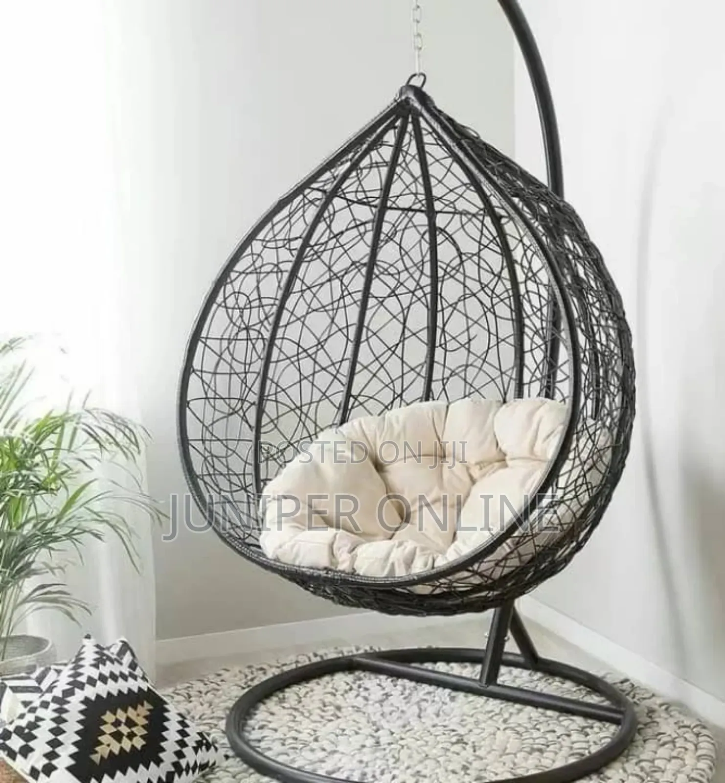 Swing Chair Gray Decorative
