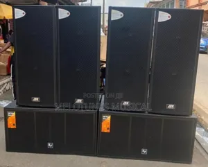 Set of Professional Audio Speakers and Subwoofers JBN and Ev