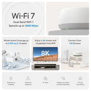 Tp-link Deco Be22 Be3600 Whole Home Mesh Wifi 7 System 3 Pack