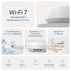 Tp-link Deco Be25 Be3600 Whole Home Mesh Wifi 7 System 3 Pack