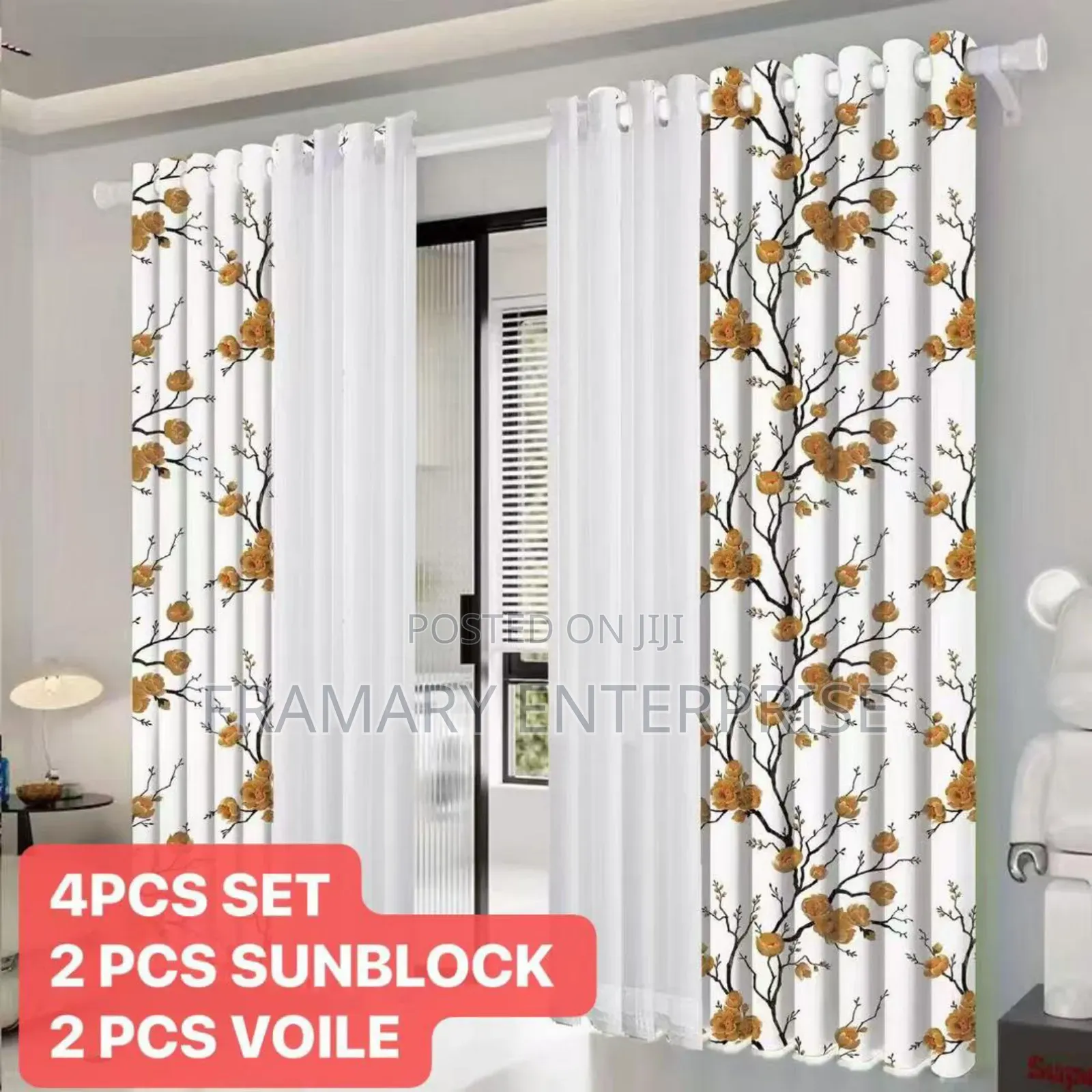 4 Pieces Curtain