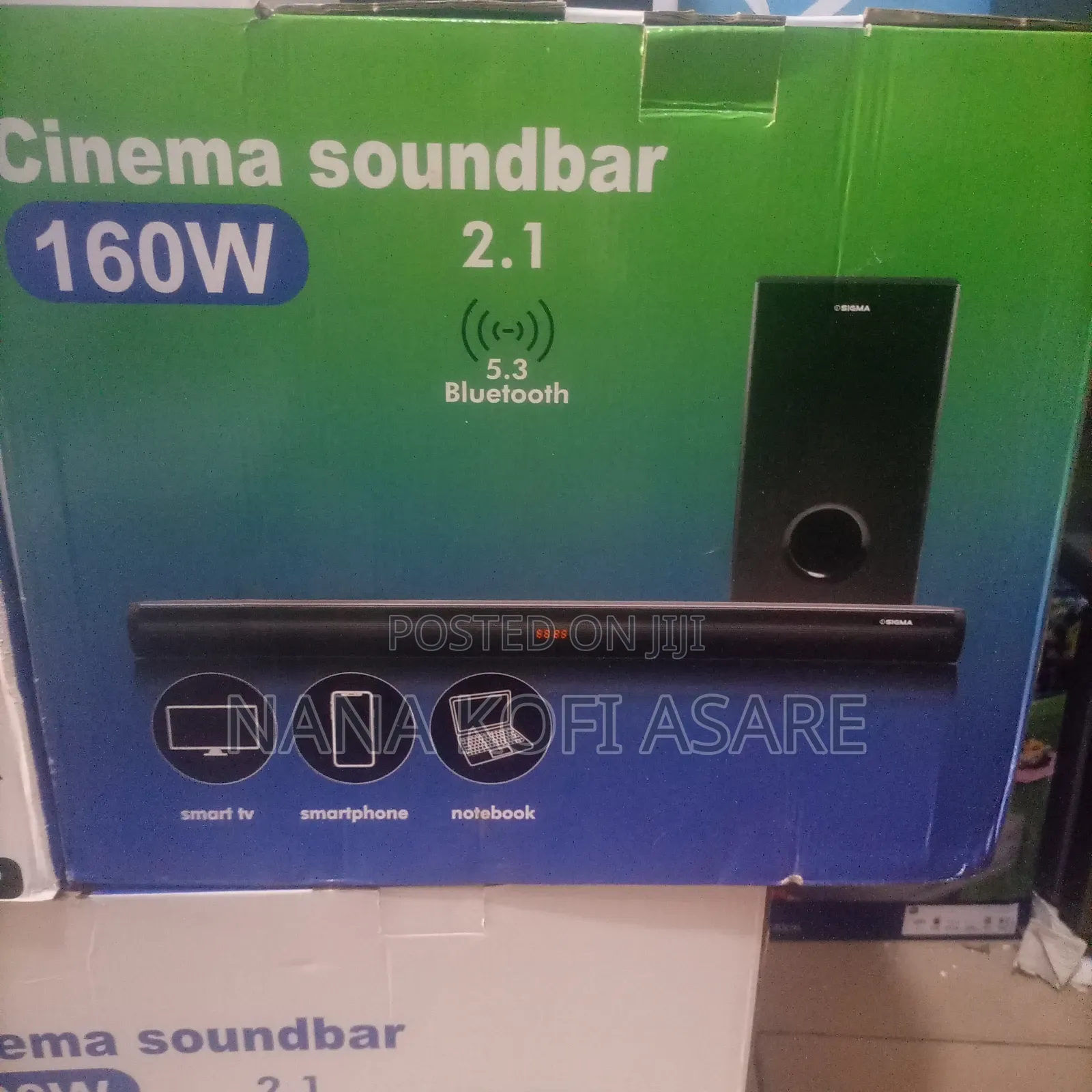 Sigma 2.1 Ch Sound Bar 160watts