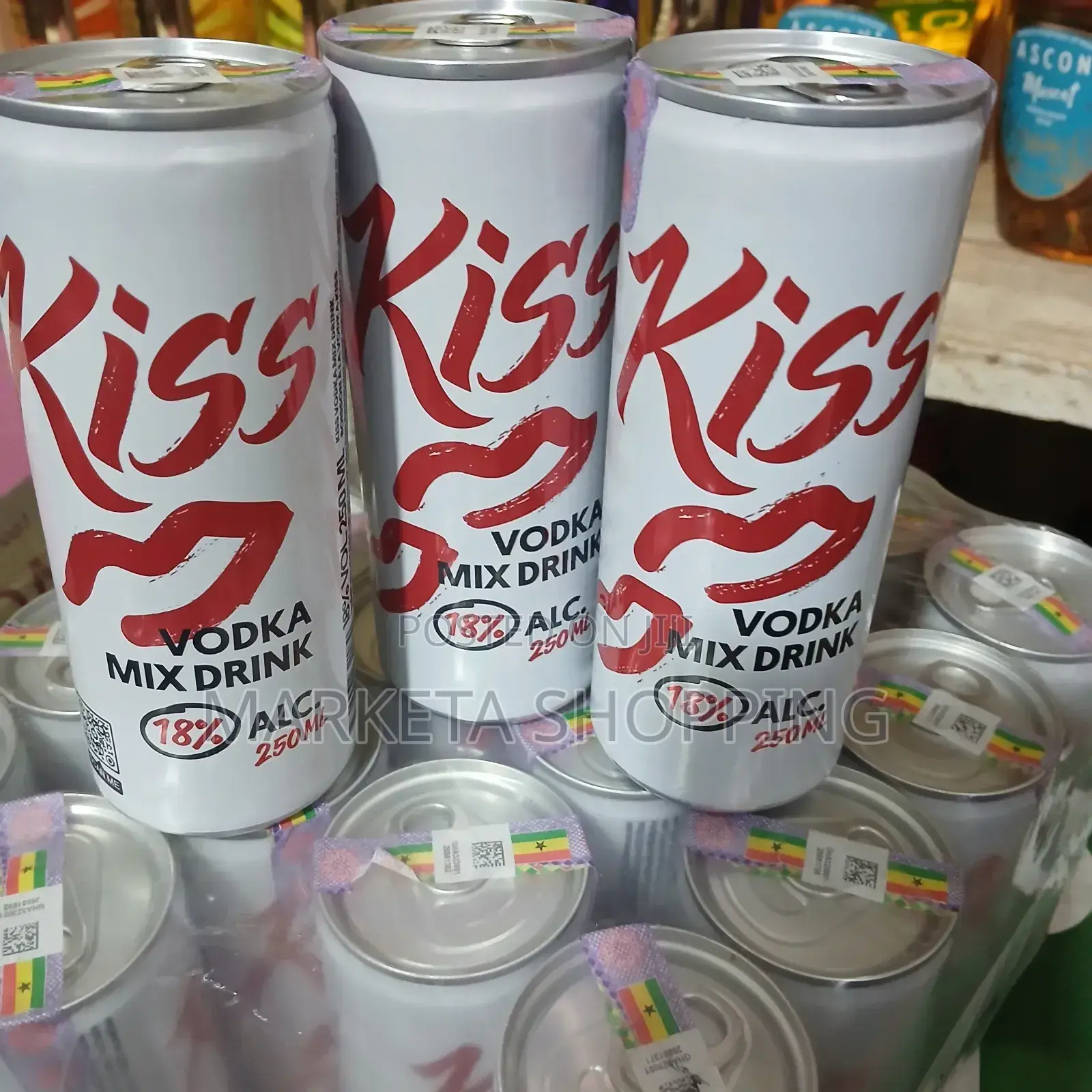 Kiss Vodka Mix Drink 250mlx24