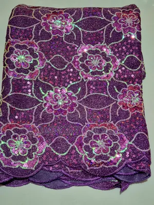 Gorgeous Purple Sequin Lace
