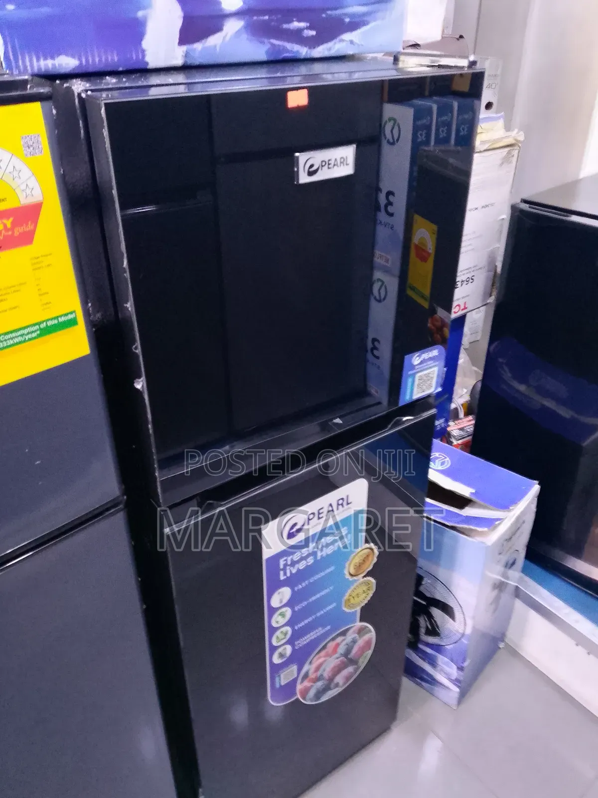 Powerful Compressor Pearl Double Door Fridge