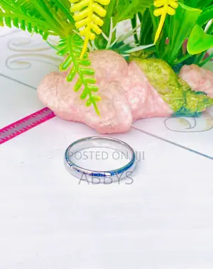 Unisex Non-fading Silver Engagement /Wedding Ring