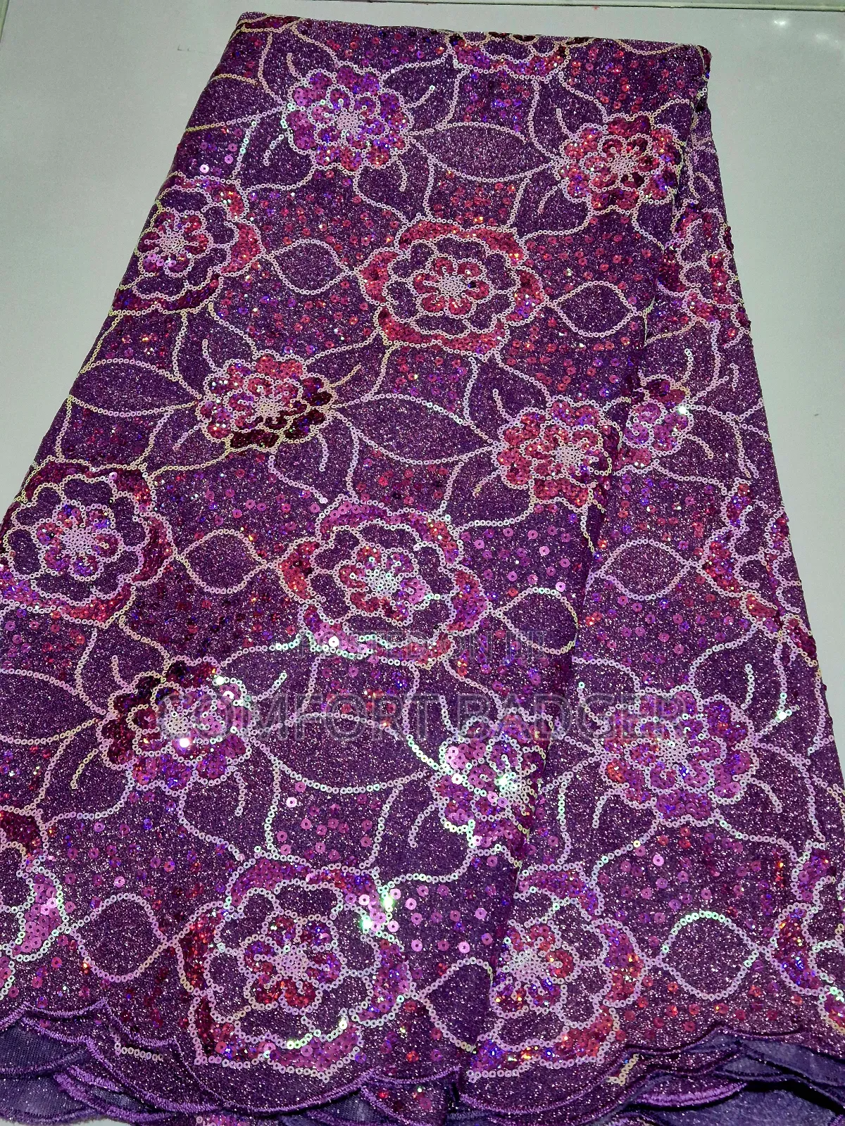 Gorgeous Purple Sequin Lace