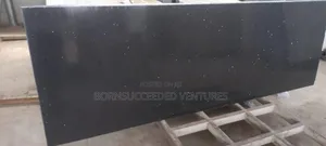 9ft by 3ft Diamond Black Quartz Stones