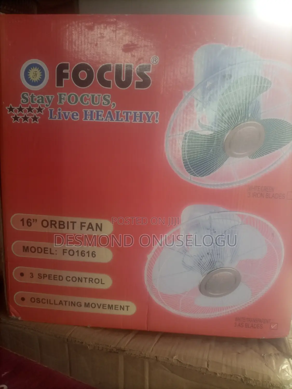 Focus Orbit Hanging Fan