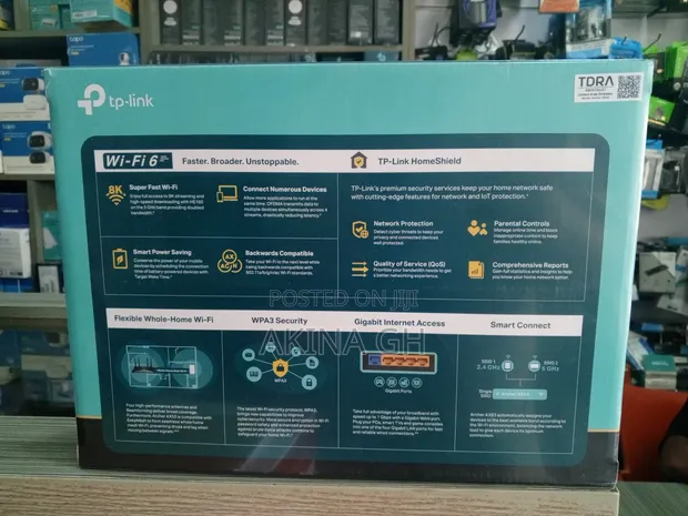 Tp-Link Archer Ax53 Dual Band Gigabit Wi-Fi 6 Router Ax3000 3