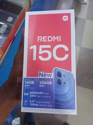 New Xiaomi Redmi 15C 4G 256 GB Black